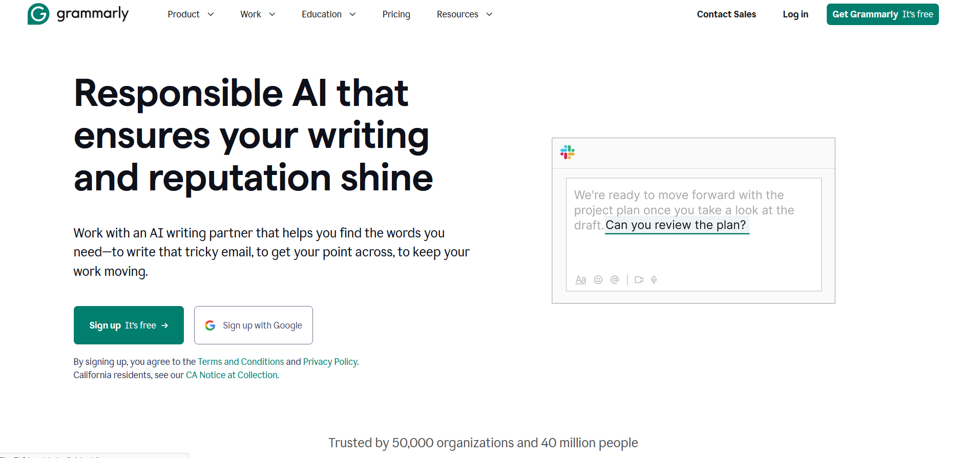 Grammarly Interface