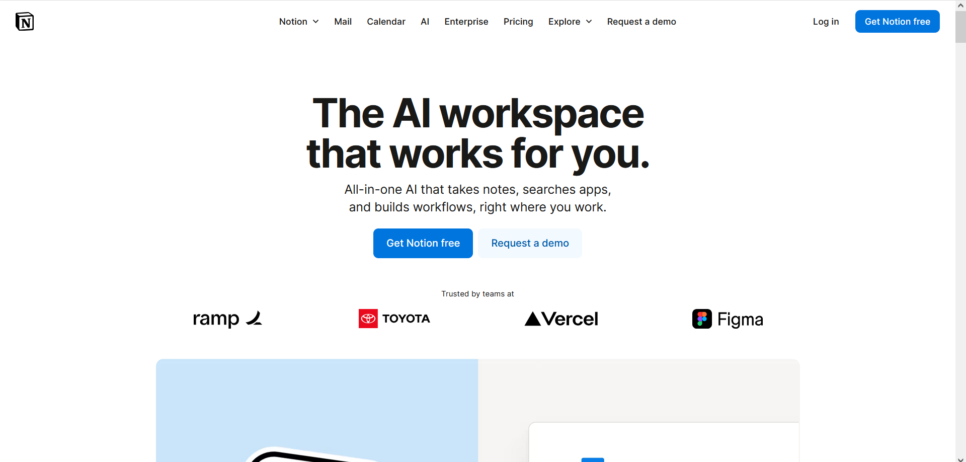 Notion AI Interface