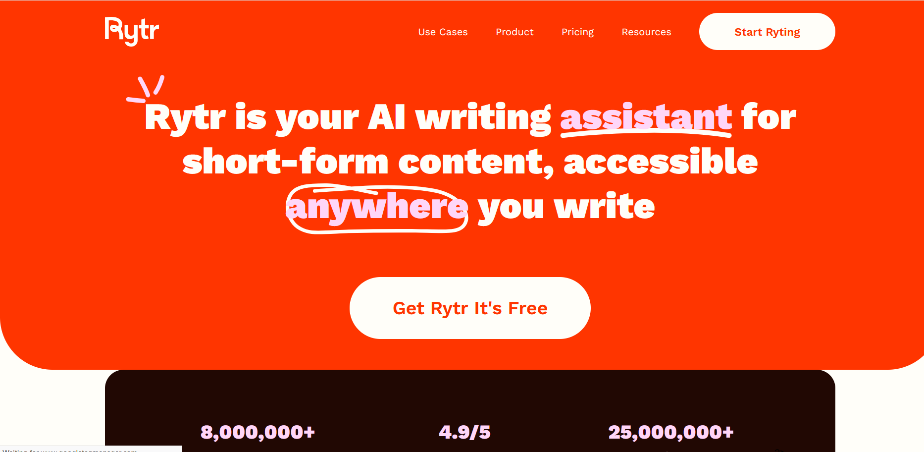 Rytr Interface